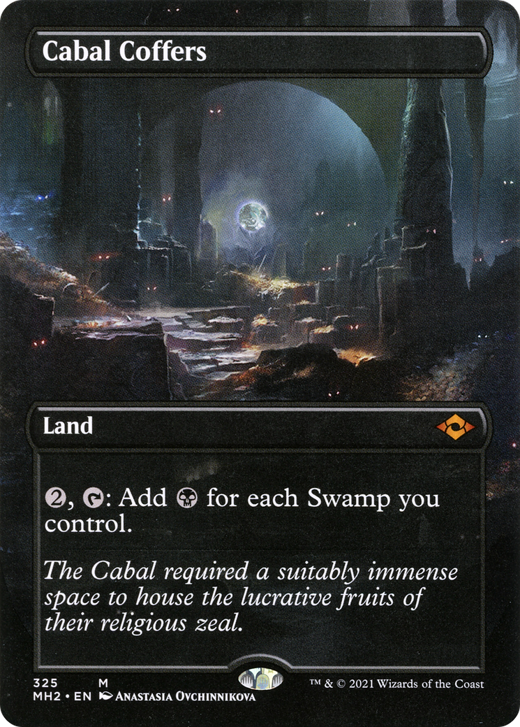 Cabal Coffers (MH2-325) [Modern Horizons 2] (Borderless) MTG Single Wizards of the Coast