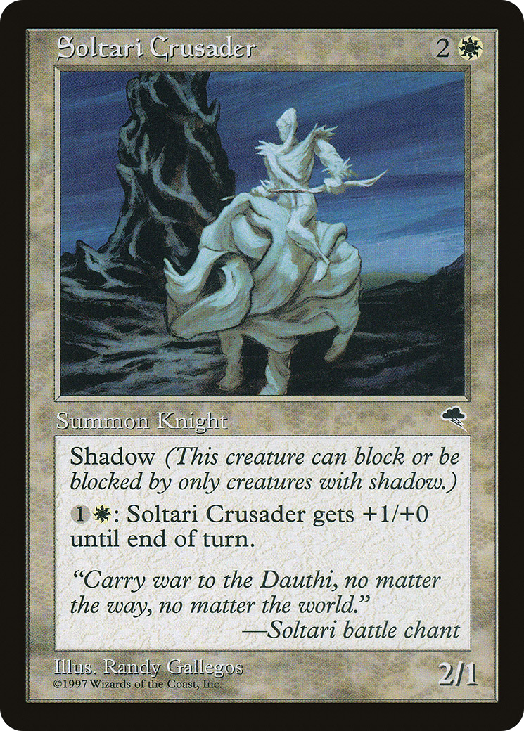 Soltari Crusader (TMP-041) [Tempest] MTG Single Wizards of the Coast