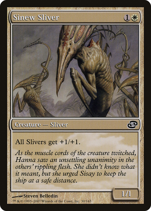 Sinew Sliver (PLC-030) [Planar Chaos] (colorshifted) Foil MTG Single Planar Chaos