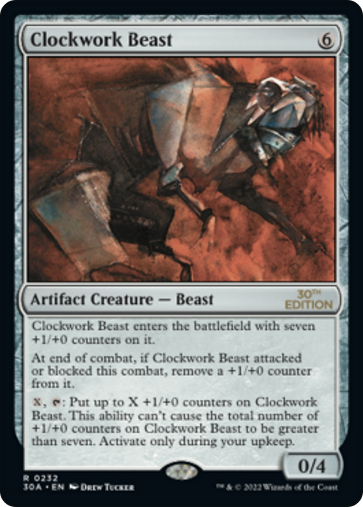 Clockwork Beast (30A-232) [30th Anniversary Edition] MTG Single Wizards of the Coast
