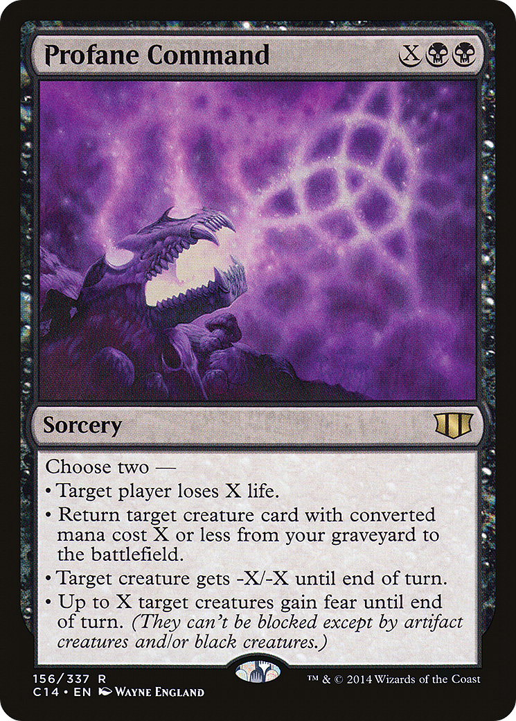 Profane Command (C14-156) [Commander 2014] MTG Single Wizards of the Coast