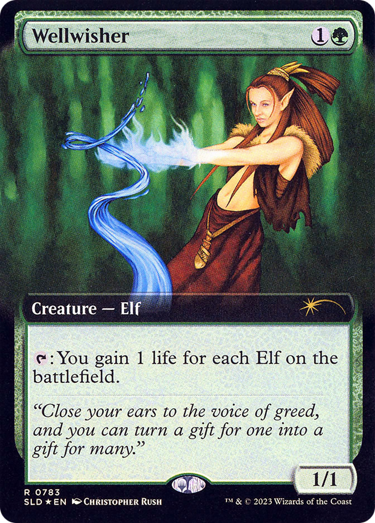 Wellwisher (SLD-783) [Secret Lair] Drop (Extended Art) Foil MTG Single Wizards of the Coast