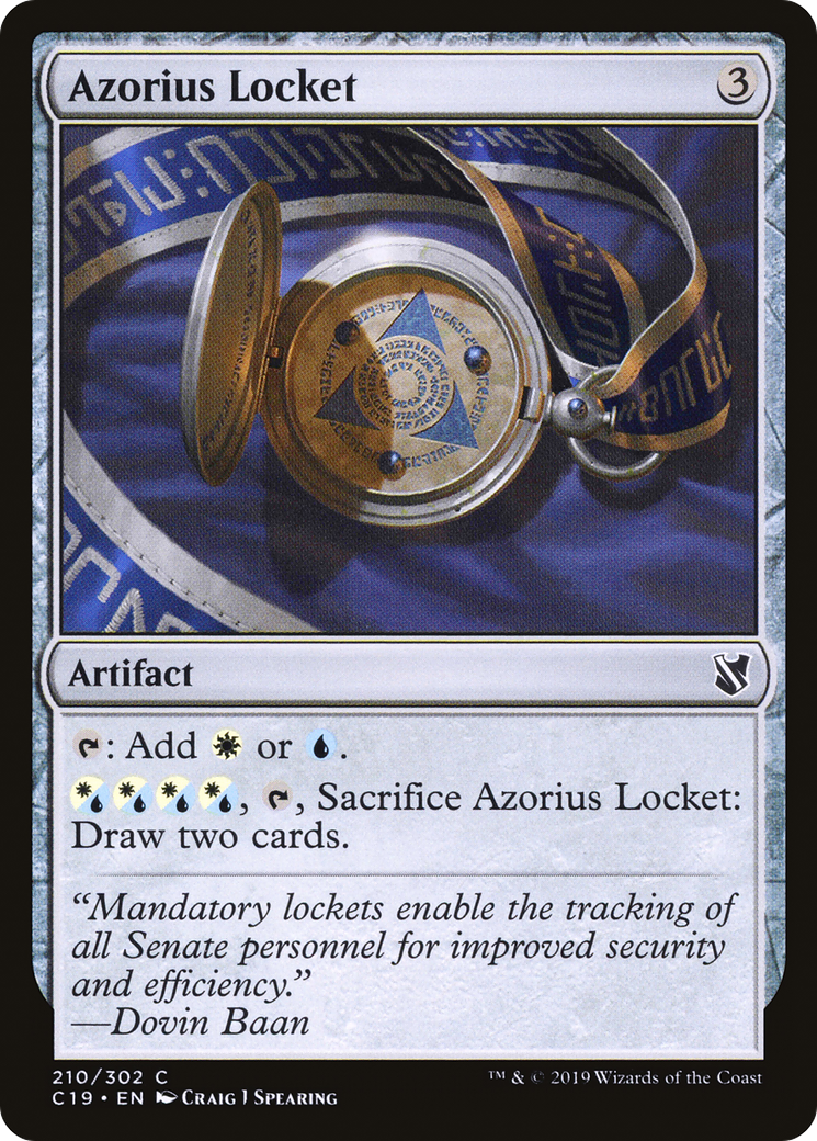 Azorius Locket (C19-210) [Commander 2019] MTG Single Wizards of the Coast