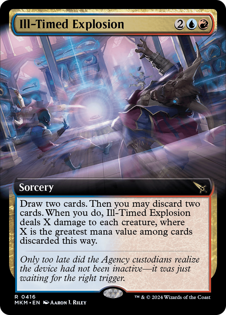 Ill-Timed Explosion (MKM-416) [Murders at Karlov Manor] (Extended Art) MTG Single Murders at Karlov Manor