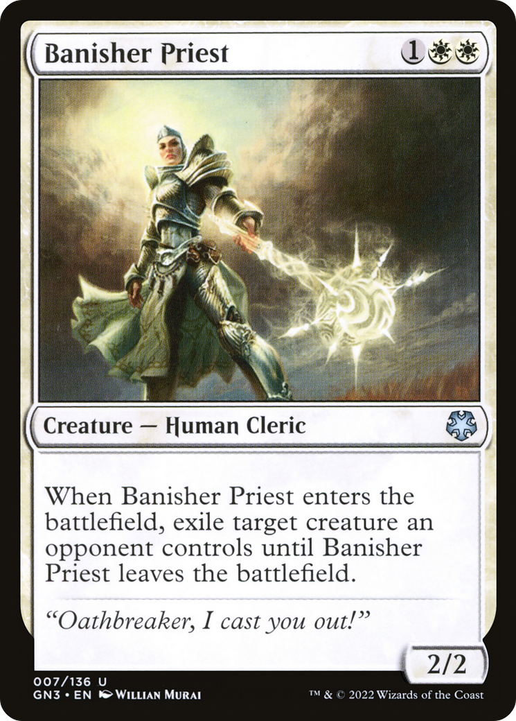 Banisher Priest (GN3-007) [Misc] Game Night: Free-for-All MTG Single Wizards of the Coast