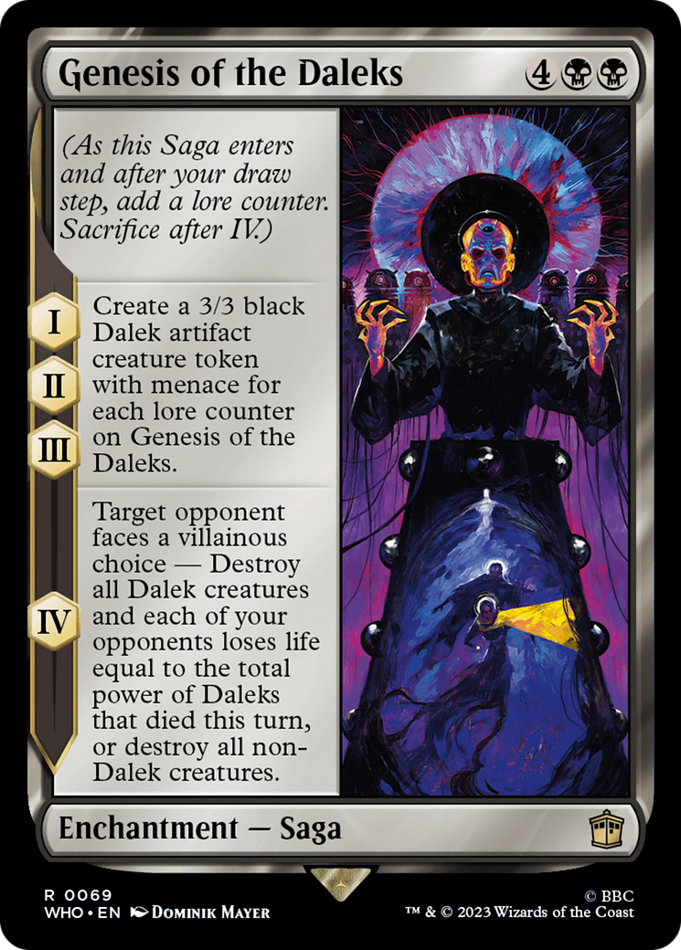 Genesis of the Daleks (WHO-069) [Doctor Who] Foil MTG Single Wizards of the Coast