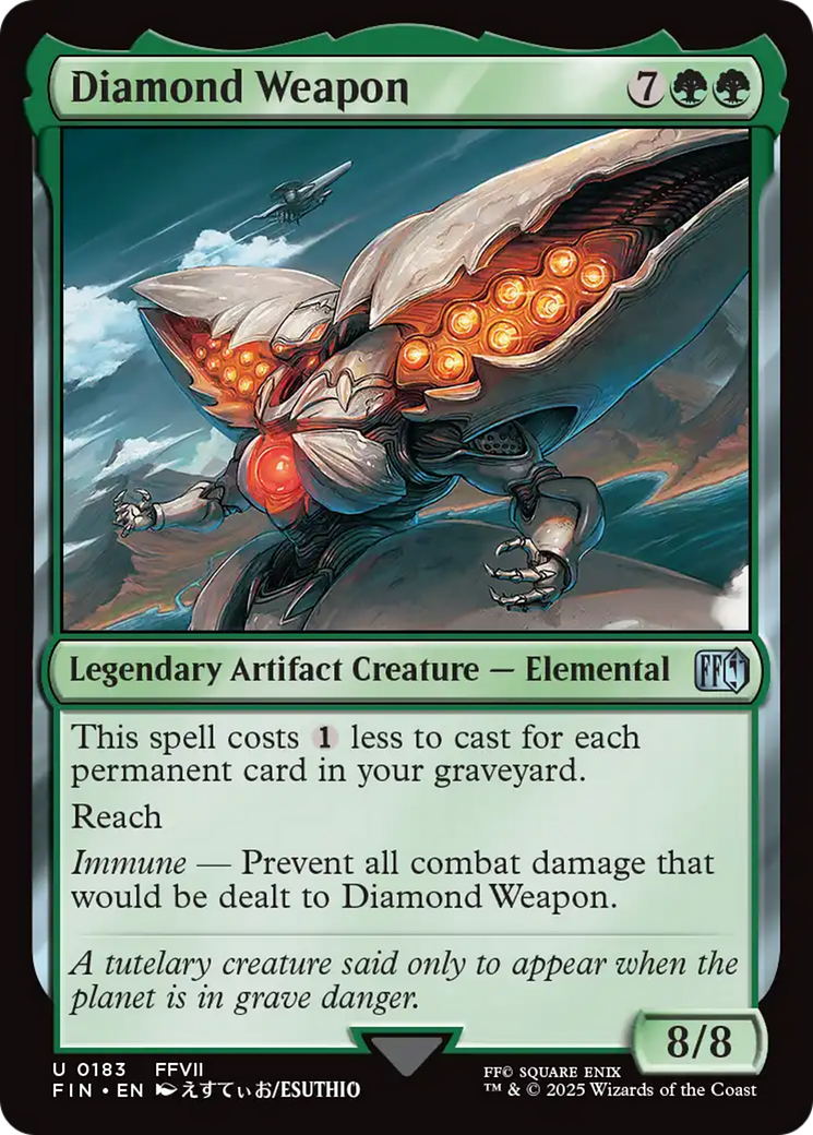 Diamond Weapon (FIN-183) [FINAL FANTASY] Foil MTG Single Wizards of the Coast