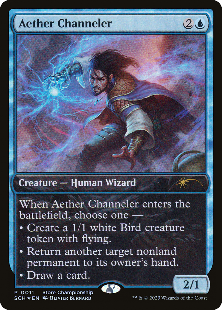 Aether Channeler (GAME-011) [Misc] Store Championships Foil MTG Single Wizards of the Coast