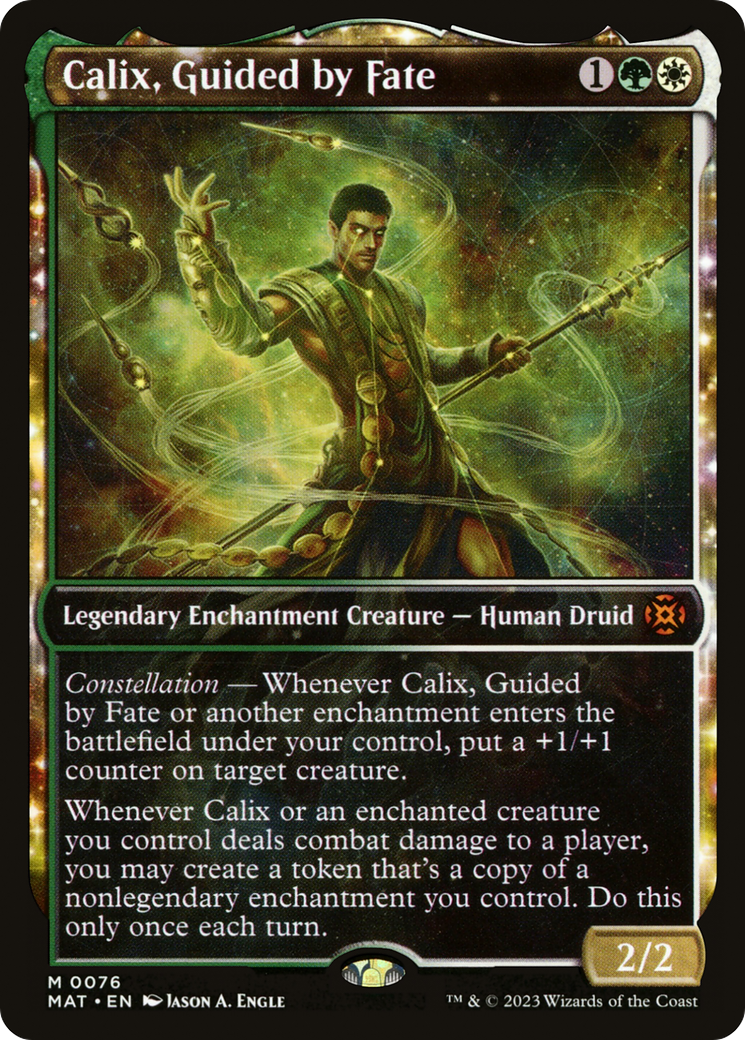 Calix, Guided by Fate (MAT-076) [March of the Machine: The Aftermath] (Showcase) MTG Single Wizards of the Coast