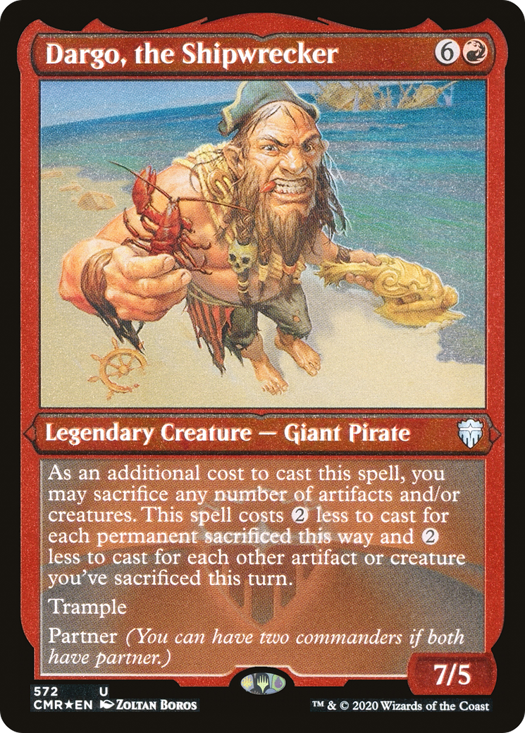 Dargo, the Shipwrecker (Foil Etched) (CMR-572) [Commander Legends] Foil MTG Single Wizards of the Coast