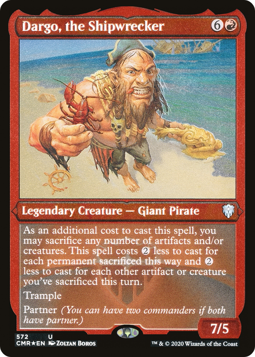 Dargo, the Shipwrecker (Foil Etched) (CMR-572) [Commander Legends] Foil MTG Single Wizards of the Coast
