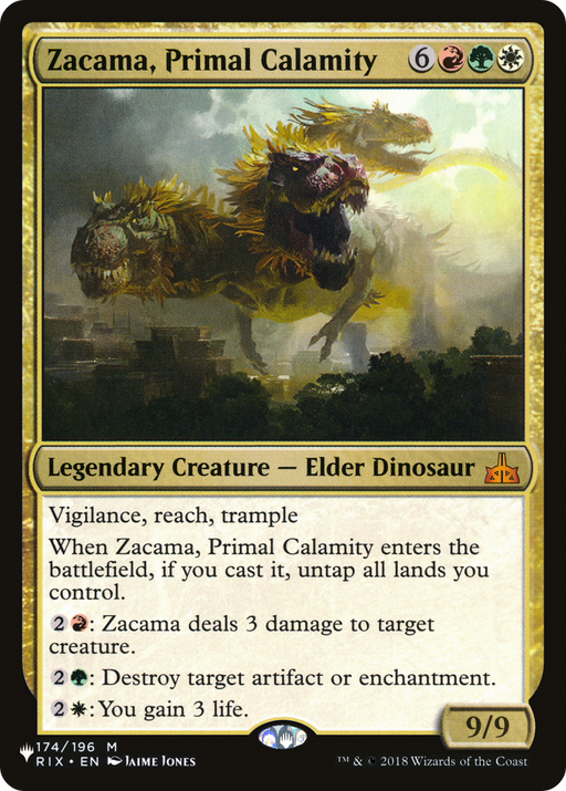Zacama, Primal Calamity (LIST-174/196) [Mystery Booster] The List MTG Single Wizards of the Coast