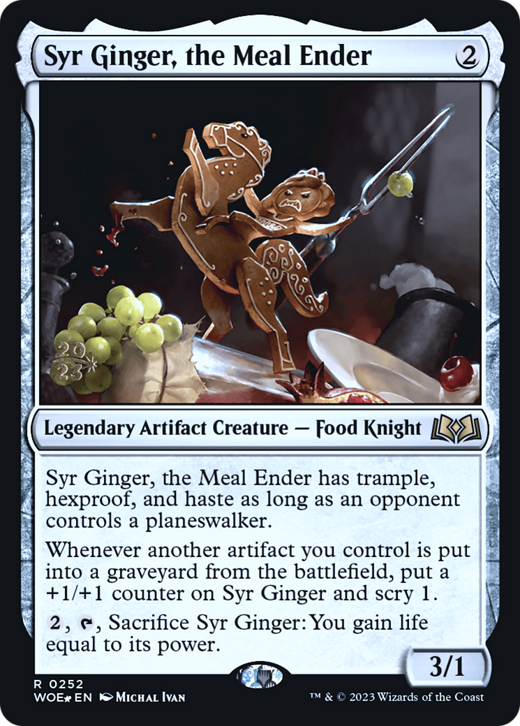 Syr Ginger, the Meal Ender (PRE-252) [Wilds of Eldraine Promos] Foil MTG Single Wizards of the Coast