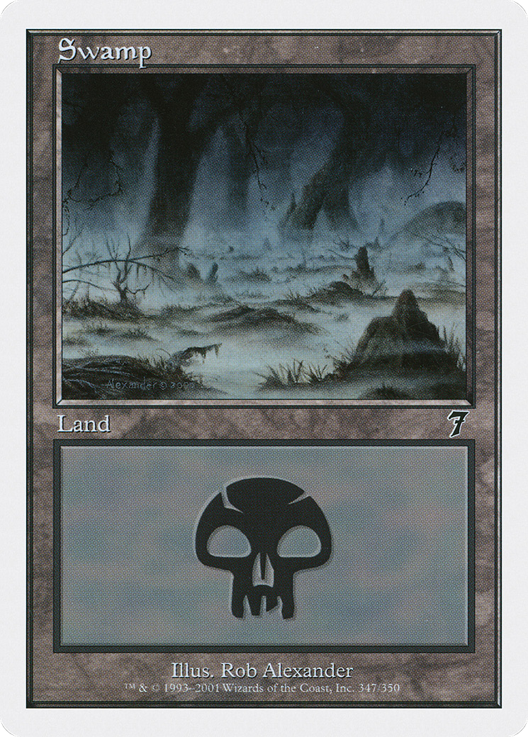 Swamp (347) (7ED-347) [7th Edition] MTG Single Wizards of the Coast