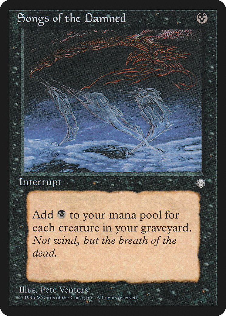 Songs of the Damned (ICE-160) [Ice Age] MTG Single Wizards of the Coast