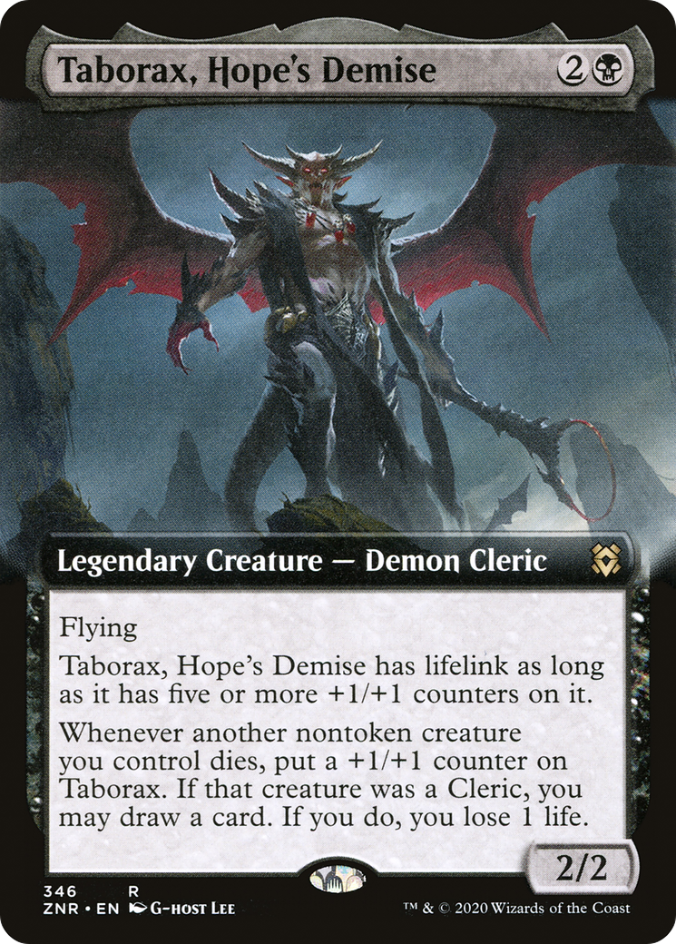 Taborax, Hope's Demise (ZNR-346) [Zendikar Rising] (Extended Art) Foil MTG Single Wizards of the Coast
