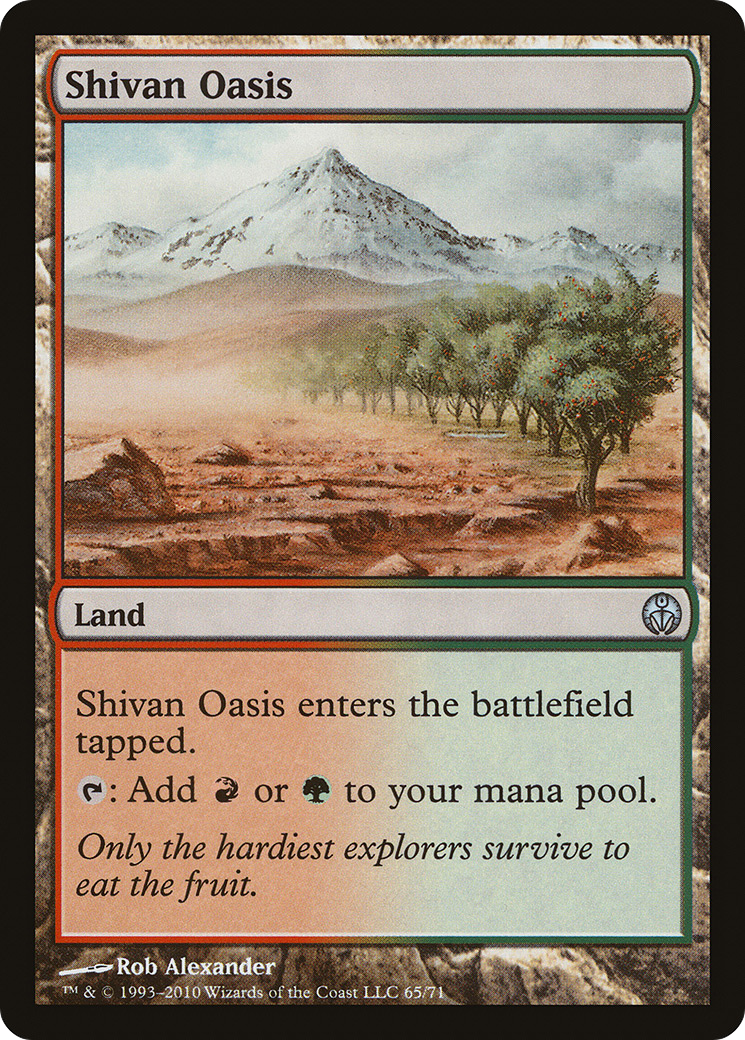 Shivan Oasis (DDE-065) [Misc] Duel Decks: Phyrexia vs. the Coalition MTG Single Wizards of the Coast