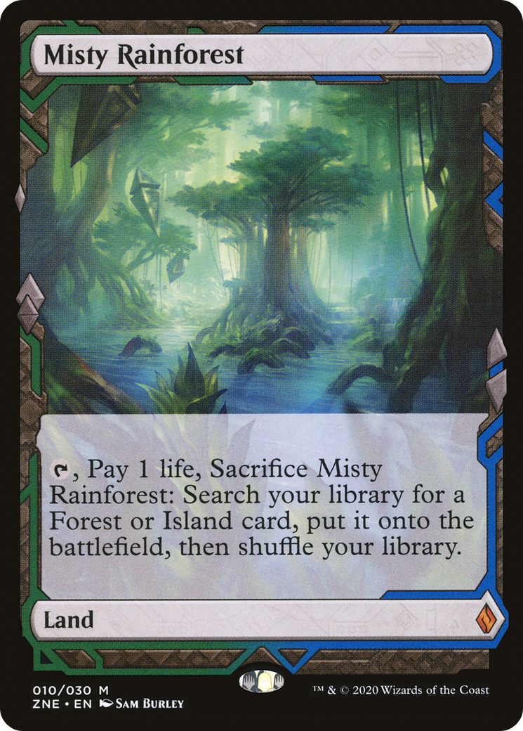 Misty Rainforest (ZNE-010) [Zendikar Rising Expeditions] MTG Single Wizards of the Coast