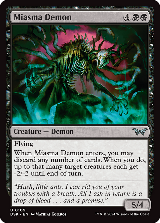 Miasma Demon (DSK-109) [Duskmourn: House of Horror] MTG Single Wizards of the Coast