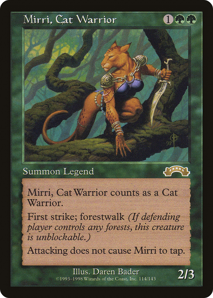 Mirri, Cat Warrior (EXO-114) [Exodus] MTG Single Wizards of the Coast