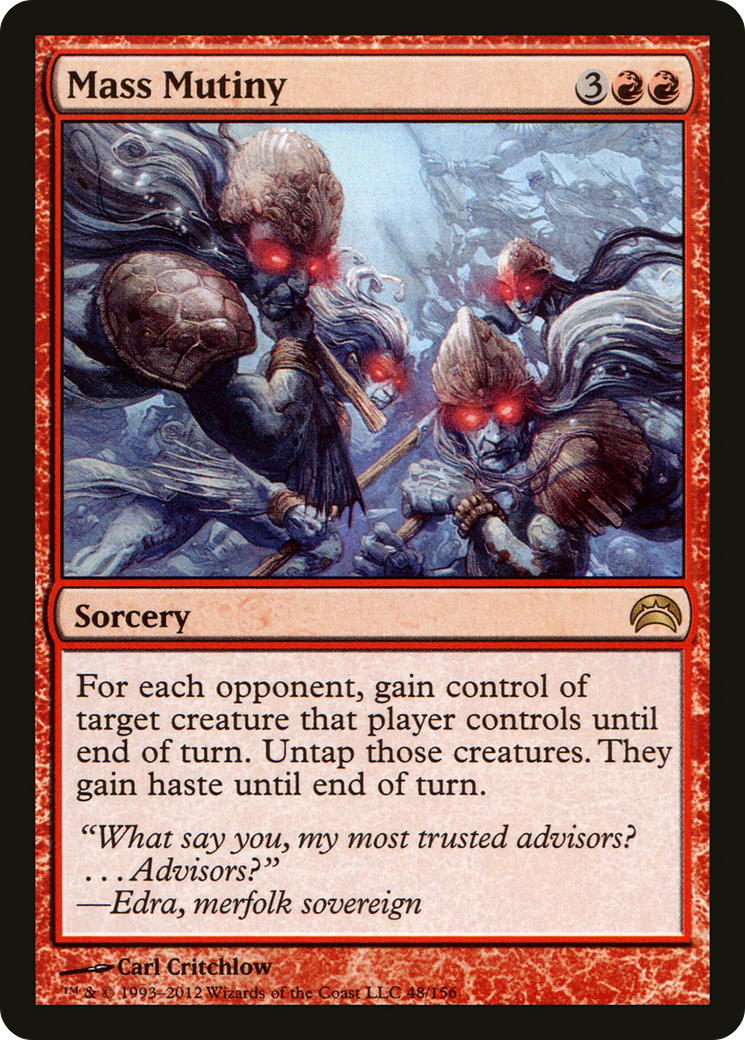 Mass Mutiny (PC2-048) [Misc] Planechase 2012 Foil MTG Single Wizards of the Coast
