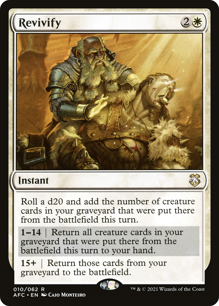 Revivify (AFC-010) [Forgotten Realms Commander] MTG Single Wizards of the Coast
