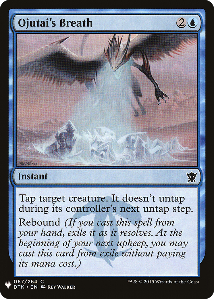 Ojutai's Breath (LIST-DTK-67) [Mystery Booster] The List MTG Single Wizards of the Coast