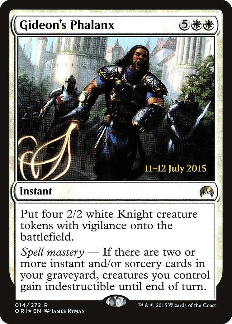 Gideon's Phalanx (PRE-14S) [Magic Origins Promos] Foil MTG Single Wizards of the Coast