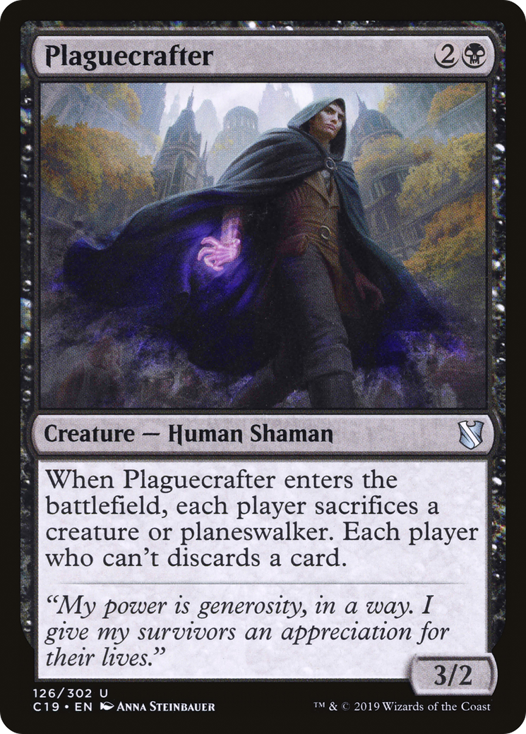 Plaguecrafter (C19-126) [Commander 2019] MTG Single Wizards of the Coast