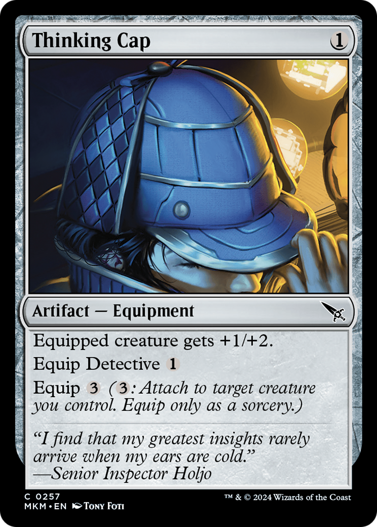 Thinking Cap (MKM-257) [Murders at Karlov Manor] MTG Single Murders at Karlov Manor