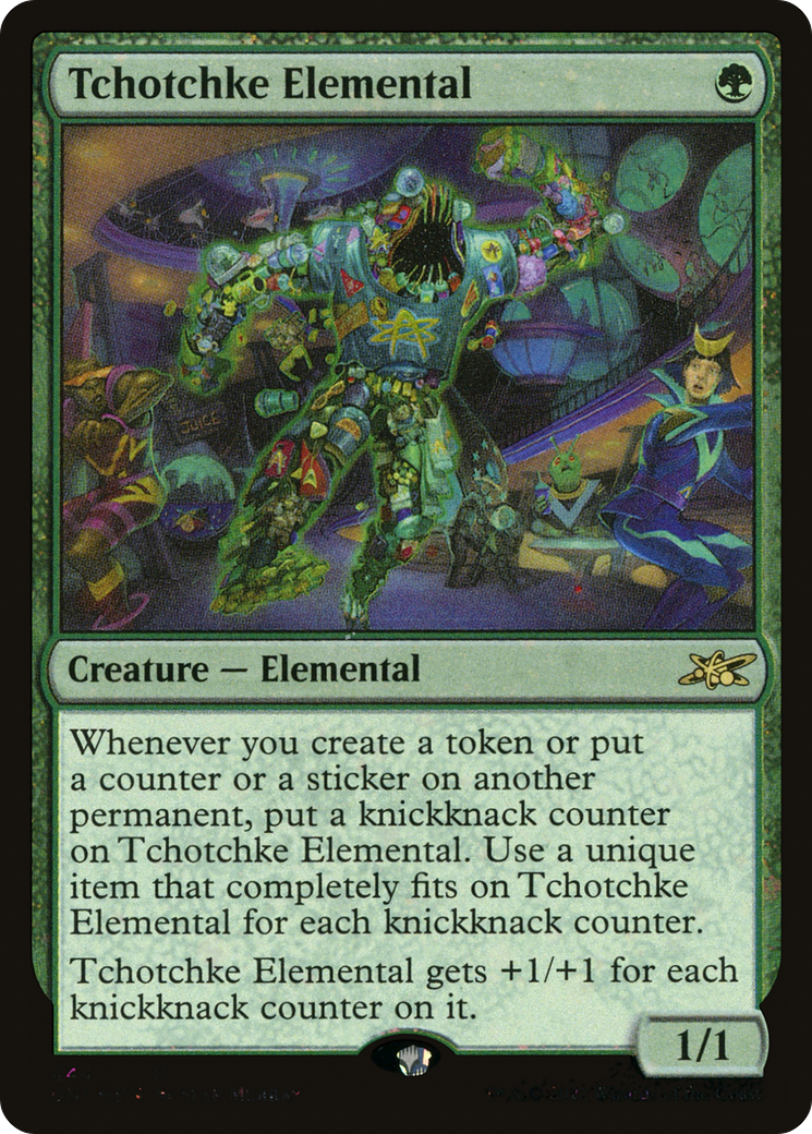 Tchotchke Elemental (Galaxy Foil) (UNF-444) [Unfinity] Foil MTG Single Wizards of the Coast