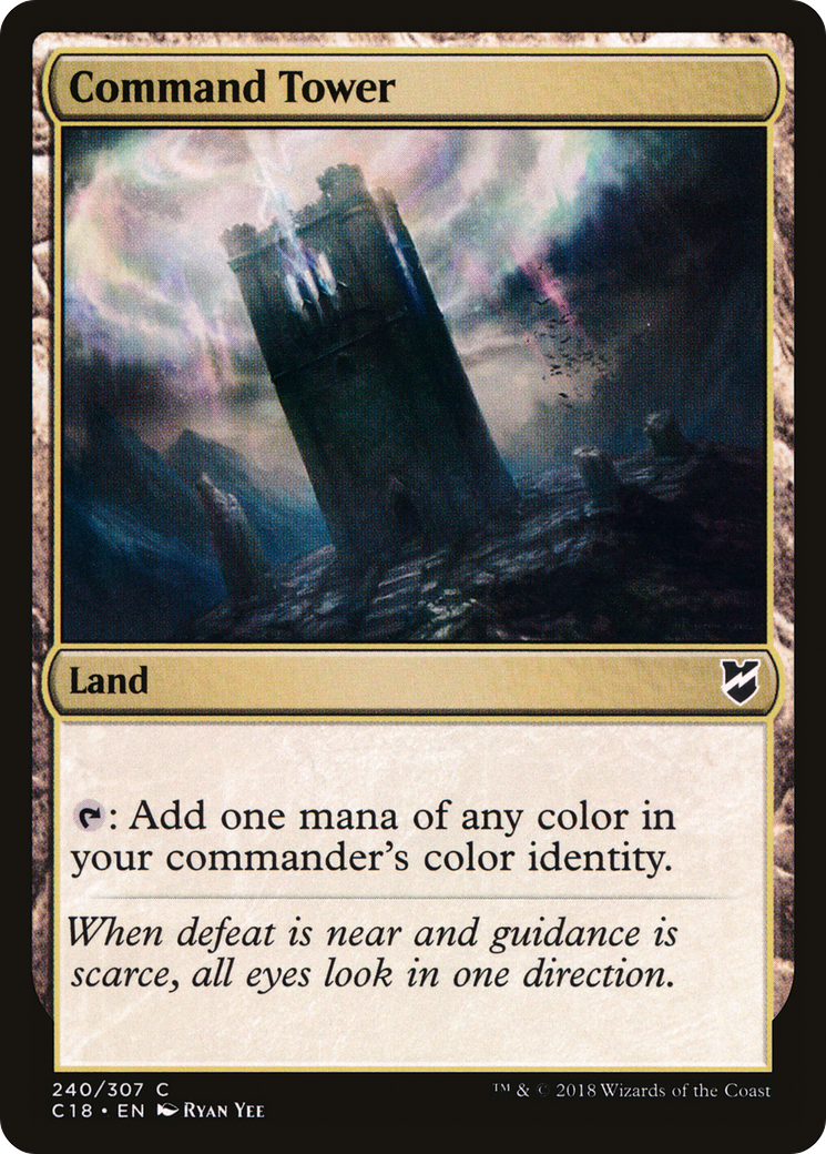 Command Tower (C18-240) [Commander 2018] MTG Single Wizards of the Coast