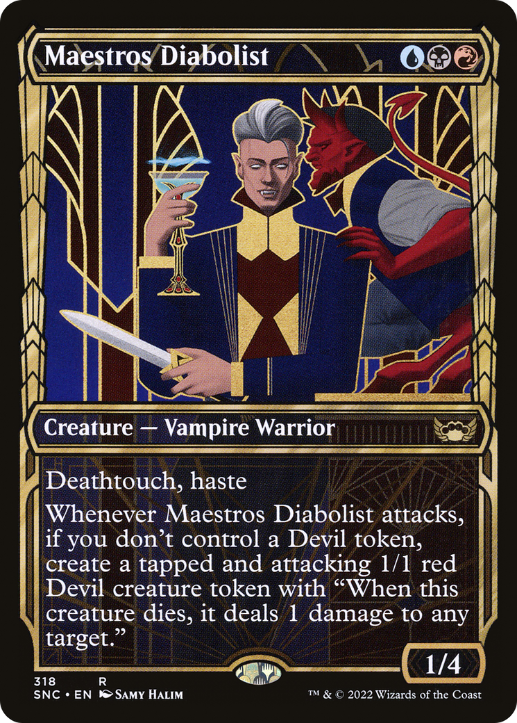 Maestros Diabolist (SNC-318) [Streets of New Capenna] (Showcase) MTG Single Wizards of the Coast