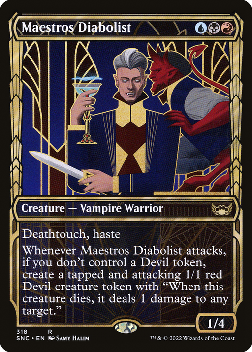 Maestros Diabolist (SNC-318) [Streets of New Capenna] (Showcase) MTG Single Wizards of the Coast