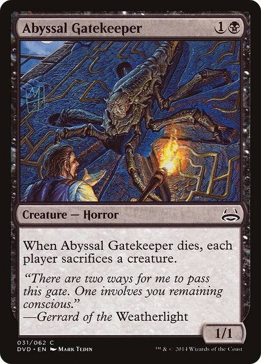 Abyssal Gatekeeper (DD3-031) [Misc] Duel Decks Anthology: Divine vs. Demonic MTG Single Wizards of the Coast