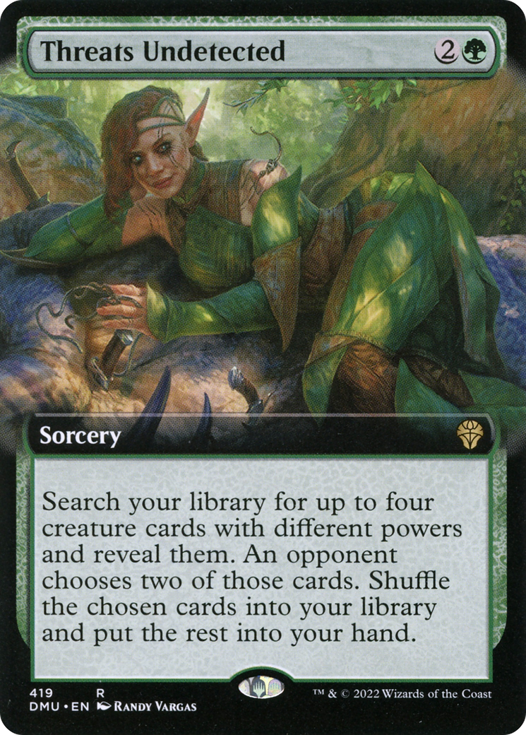 Threats Undetected (DMU-419) [Dominaria United] (Extended Art) MTG Single Wizards of the Coast