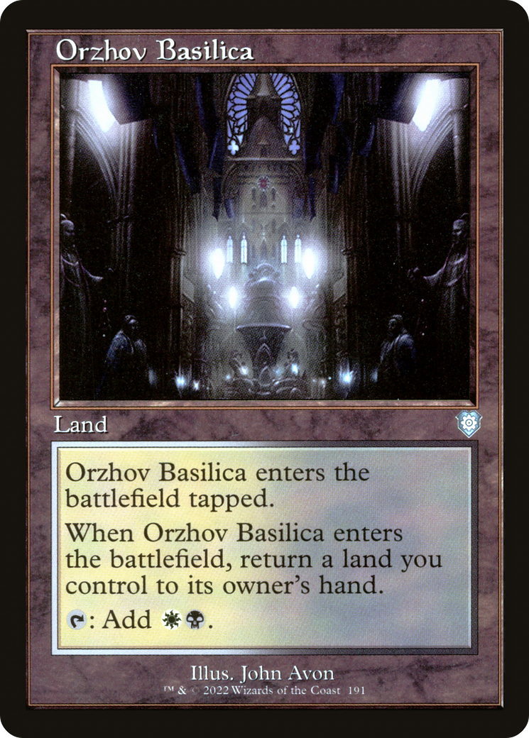 Orzhov Basilica (BRC-191) [The Brothers' War Commander] MTG Single Wizards of the Coast