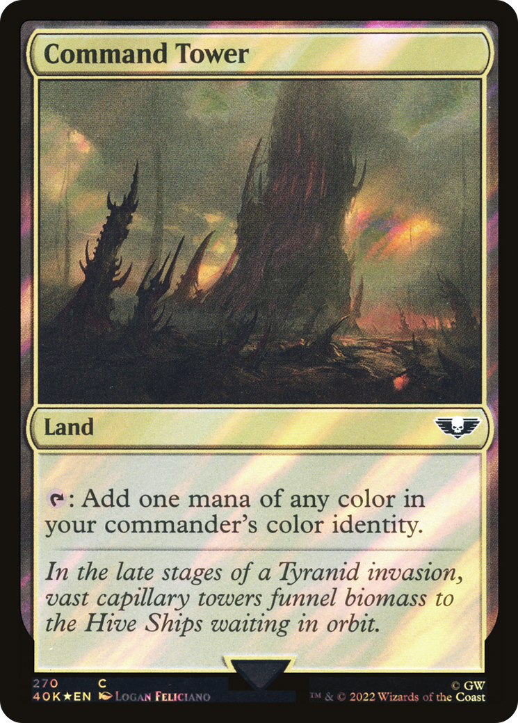 Command Tower (40K-270★) [Warhammer 40,000 Commander] Foil MTG Single Wizards of the Coast