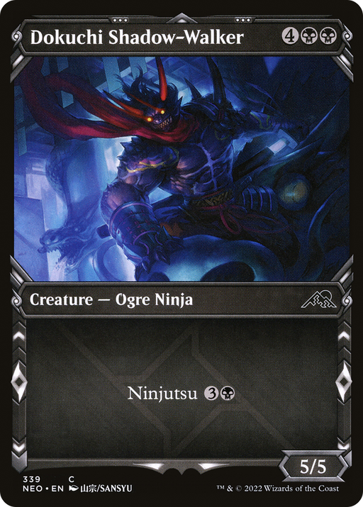 Dokuchi Shadow-Walker (NEO-339) [Kamigawa: Neon Dynasty] (Showcase) MTG Single Wizards of the Coast