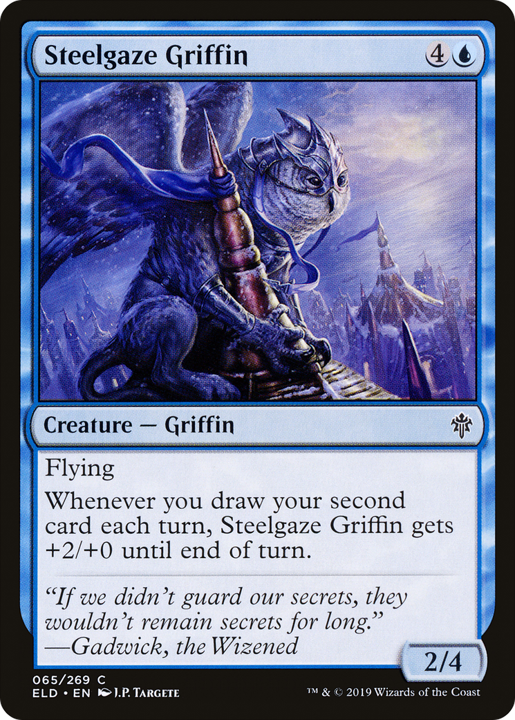 Steelgaze Griffin (ELD-065) [Throne of Eldraine] MTG Single Wizards of the Coast