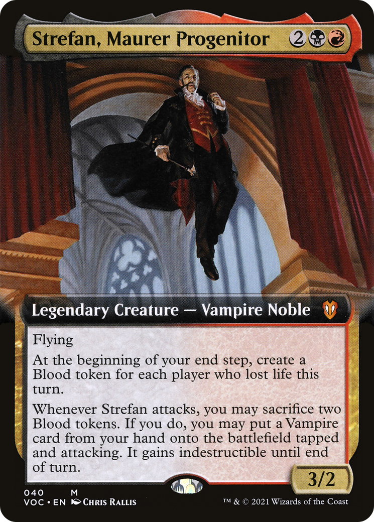 Strefan, Maurer Progenitor (VOC-040) [Crimson Vow Commander] (Extended Art) MTG Single Wizards of the Coast