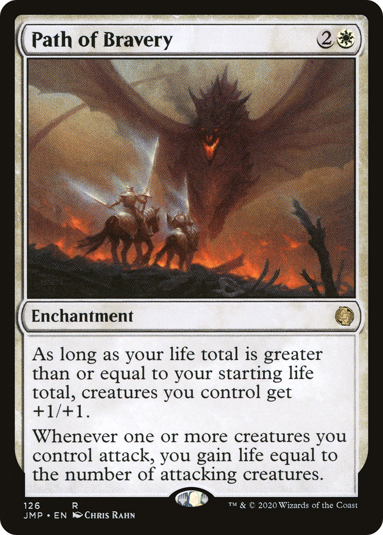 Path of Bravery (JMP-126) [Jumpstart] MTG Single Wizards of the Coast