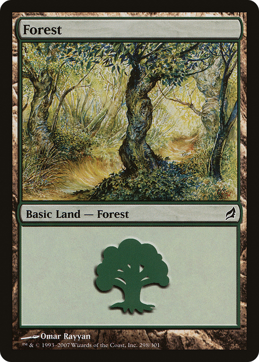 Forest (298) (LRW-298) [Lorwyn] Foil MTG Single Wizards of the Coast