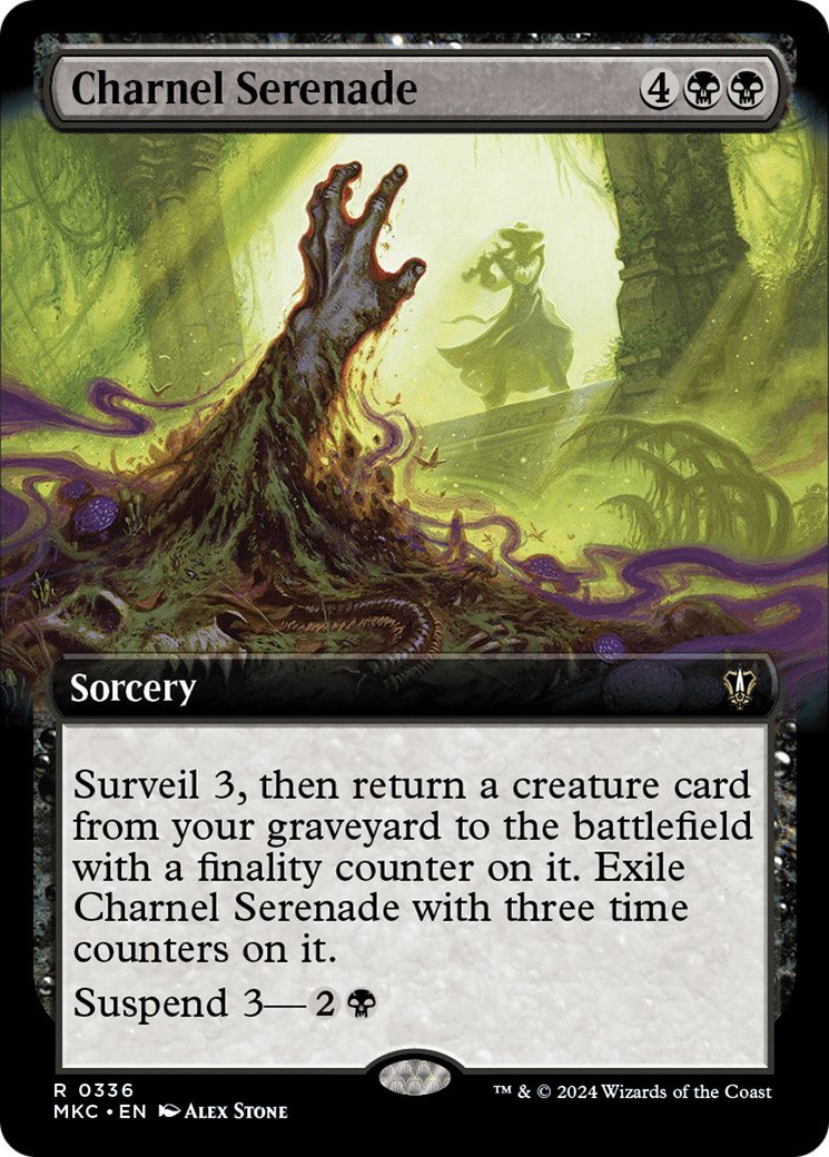 Charnel Serenade (MKC-336) [Murders at Karlov Manor Commander] (Extended Art) MTG Single Wizards of the Coast
