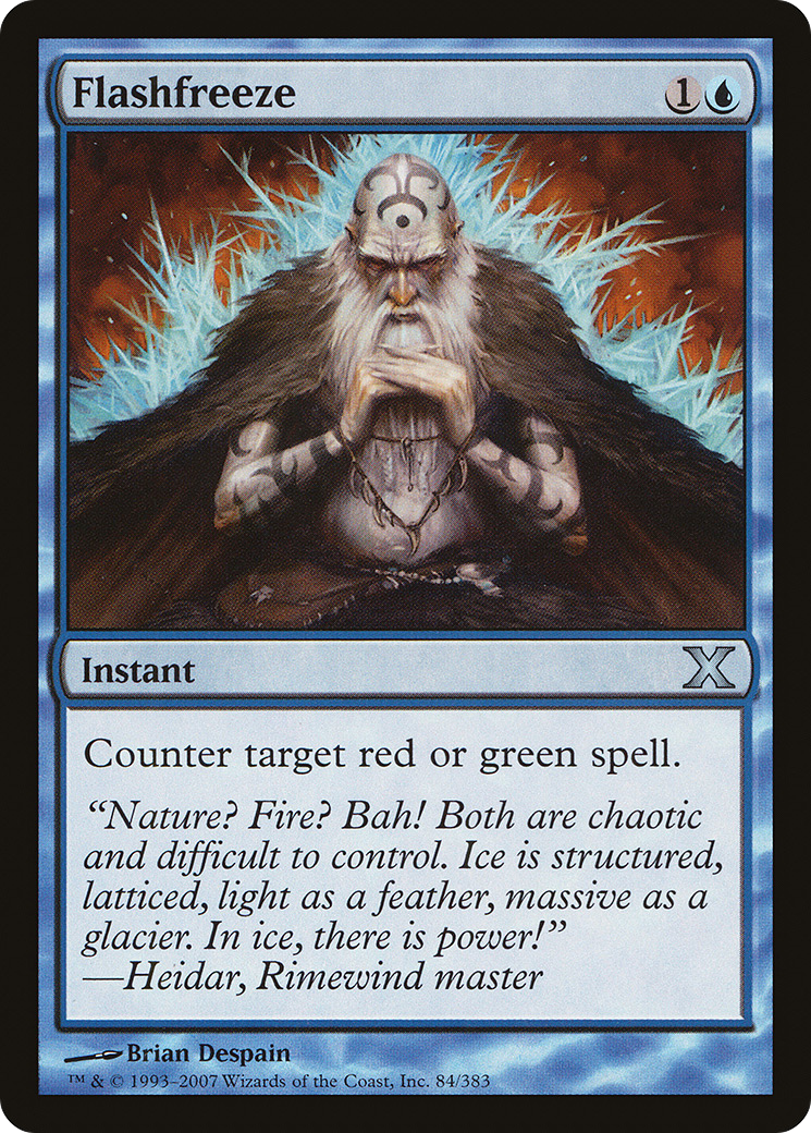 Flashfreeze (10E-084) [Tenth Edition] Foil MTG Single Wizards of the Coast
