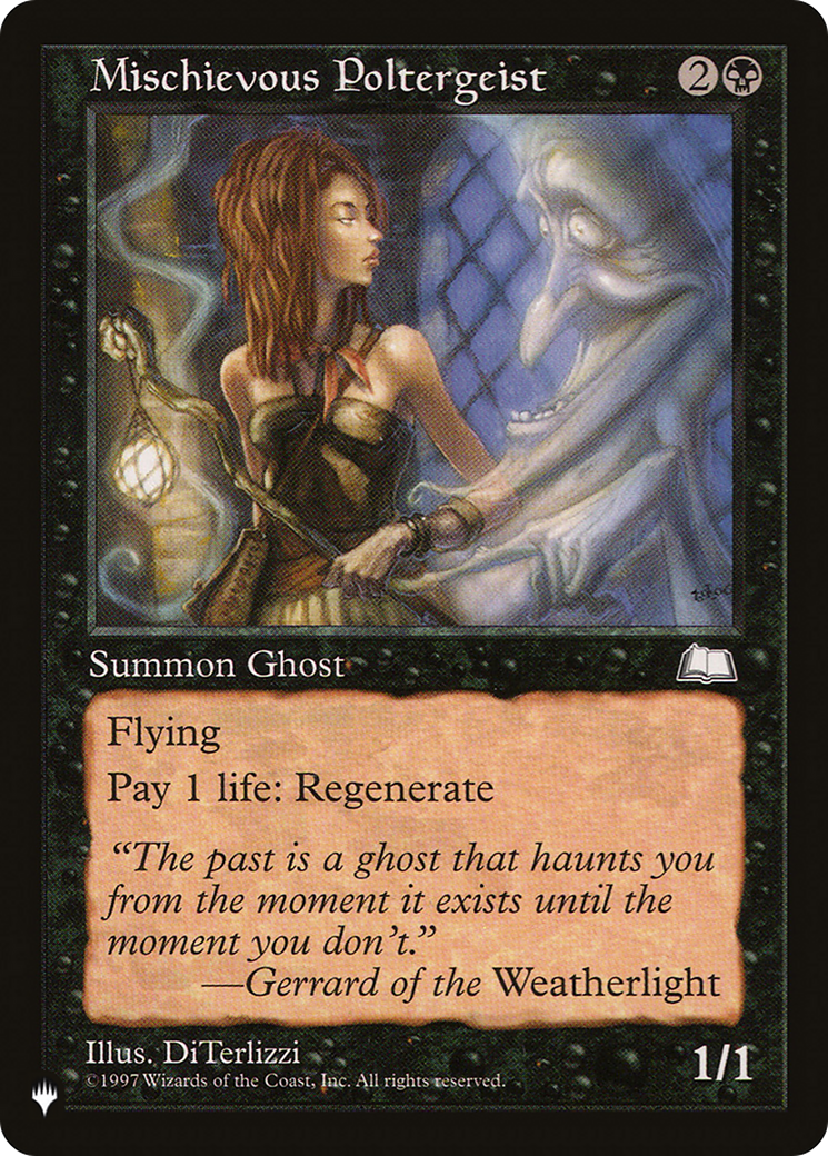 Mischievous Poltergeist (LIST-WTH-74) [Mystery Booster] The List MTG Single Wizards of the Coast