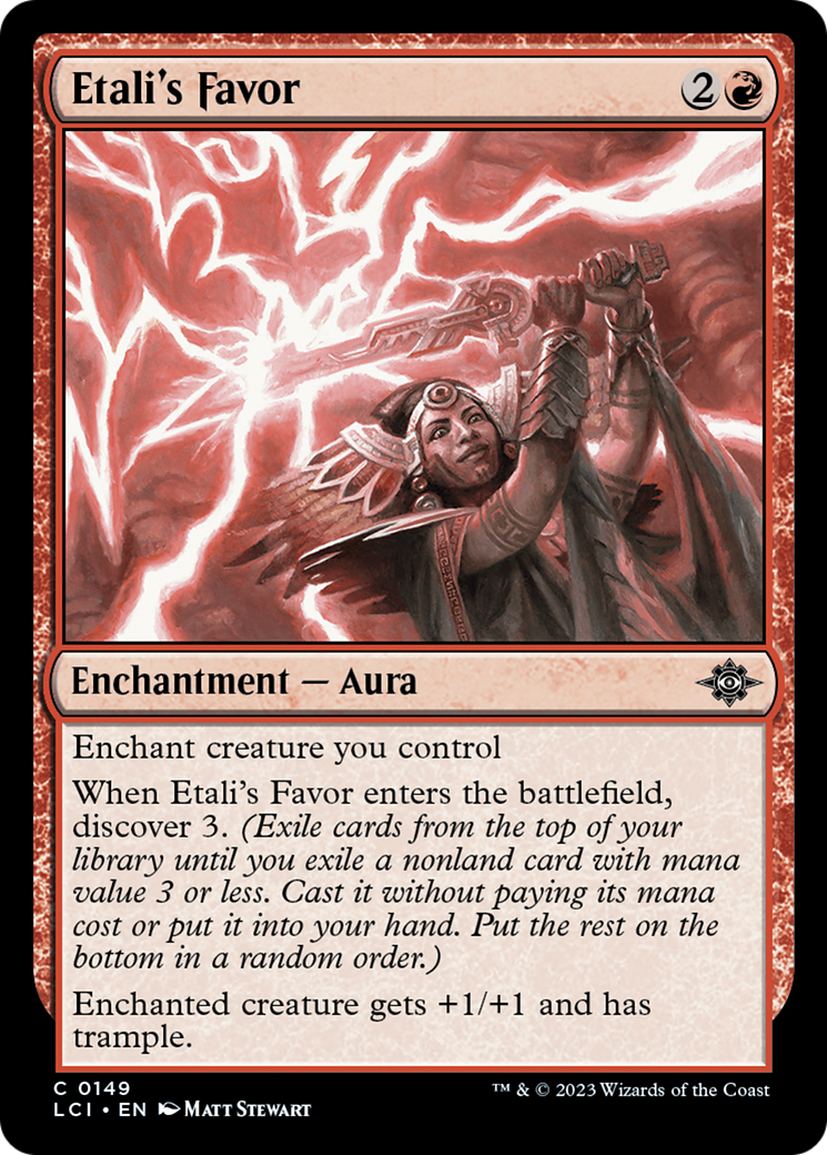 Etali's Favor (LCI-149) [The Lost Caverns of Ixalan] Foil MTG Single Wizards of the Coast