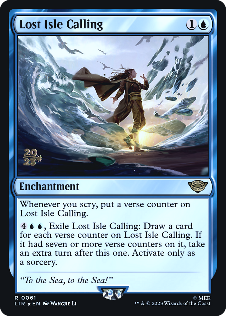 Lost Isle Calling (PRE-061) [Tales of Middle-earth Promos] Foil MTG Single Wizards of the Coast