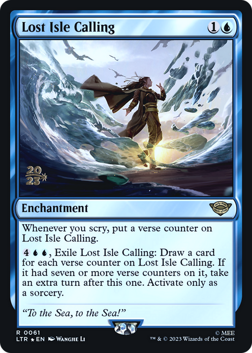 Lost Isle Calling (PRE-061) [Tales of Middle-earth Promos] Foil MTG Single Wizards of the Coast