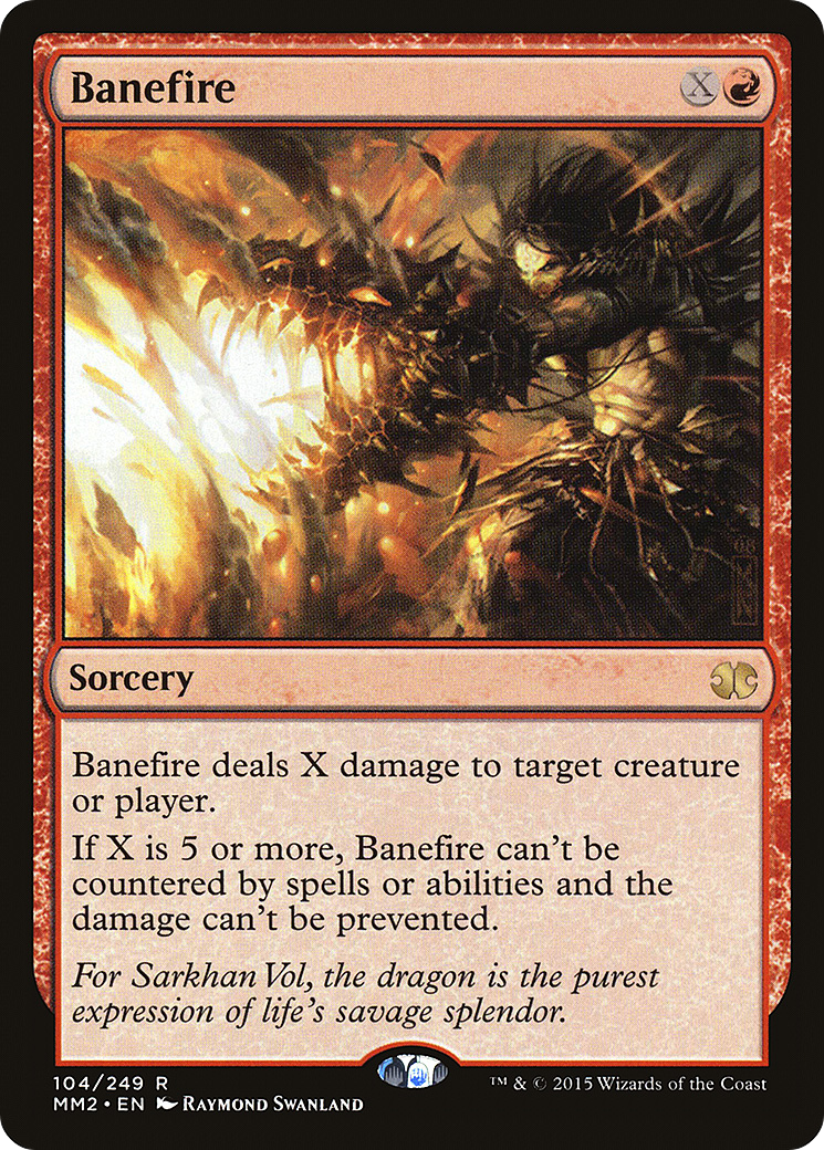 Banefire (MM2-104) [Modern Masters 2015] Foil MTG Single Wizards of the Coast